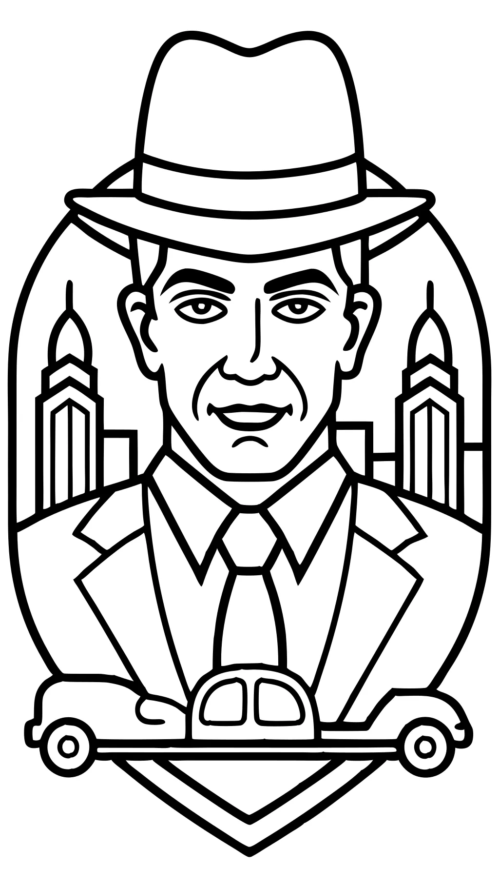 gangster coloring pages